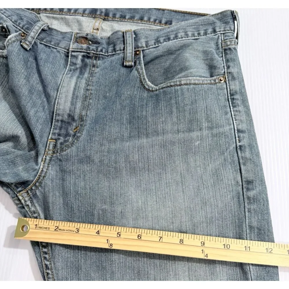 Levi's 559 Relaxed Straight Fit Distressed Denim Jeans Mens Size 33x32